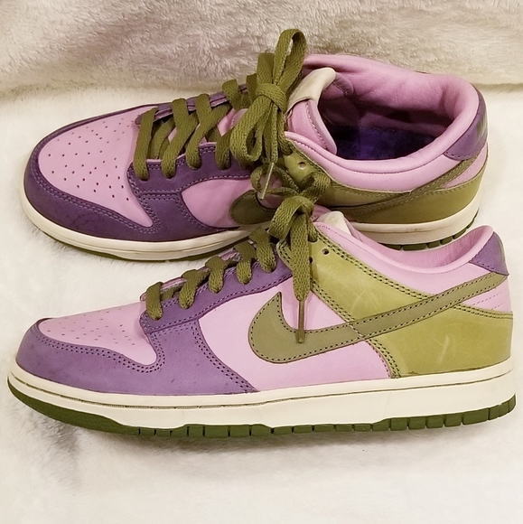Nike dunk low se pink purple green Clearance